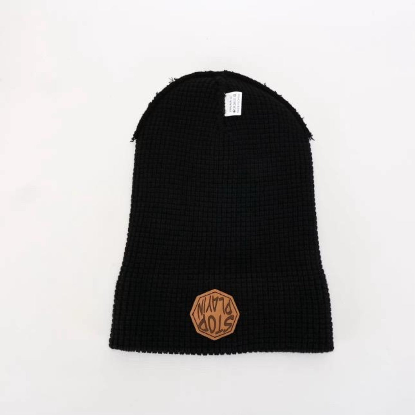 Knit Beanie Winter Hat: Thermal Thick Polar Fleece Soft Cap for Men and Women