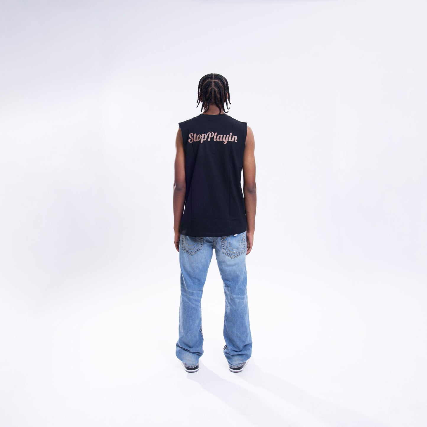 Stay Cool & Confident with the StopPlayin Black Tank Tops