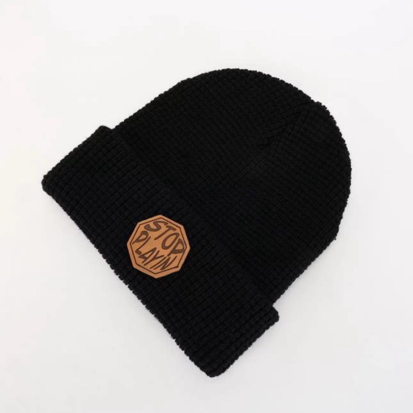 Knit Beanie Winter Hat: Thermal Thick Polar Fleece Soft Cap for Men and Women