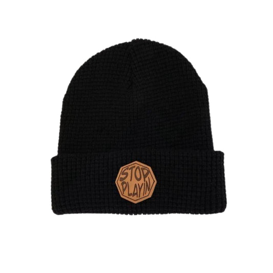 Knit Beanie Winter Hat: Thermal Thick Polar Fleece Soft Cap for Men and Women