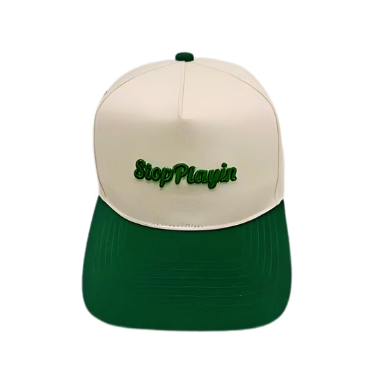StopPlayin Bold Logo Cap Baseball Cap, 100% Cotton, Adjustable Cap